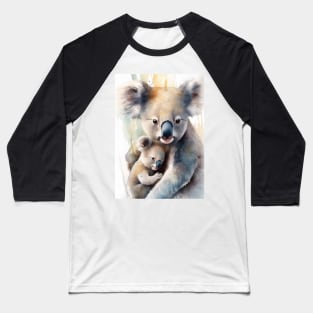 Baby koala with mom Baseball T-Shirt